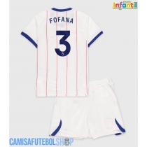 Camisa de time de futebol Chelsea Wesley Fofana #3 Replicas 3º Equipamento Infantil 2026-27 Manga Curta (+ Calças curtas)